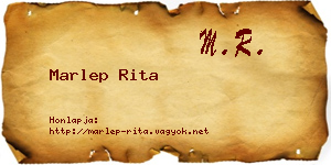 Marlep Rita névjegykártya